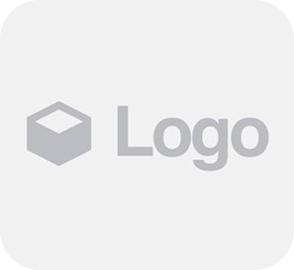 Generic gray logo with geometric shape.